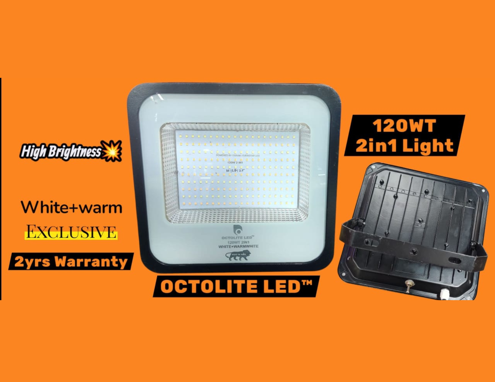 OCTOLITE LED™ 120W 2-in-1 Flood Light